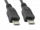 雙頭micro usb轉接線 手機對充數據線microusb公對公
